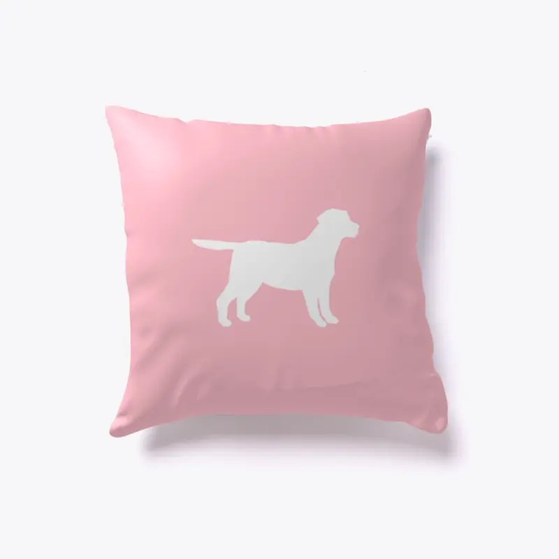 Labrador Retriever Dog Outline Pillow